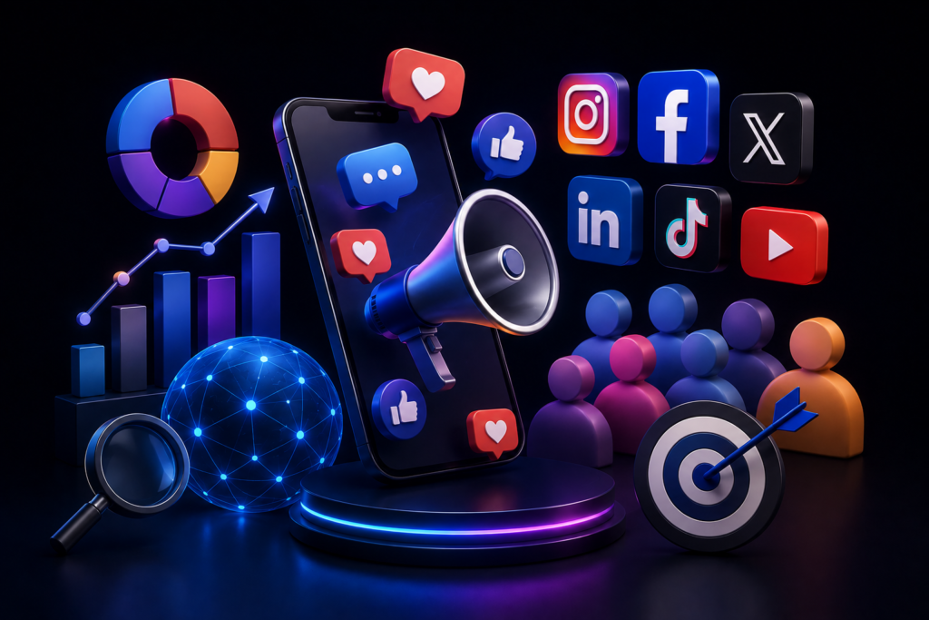 Social Media: The Complete Guide to Building Visibility, Trust, Engagement, and Sustainable Business Growth