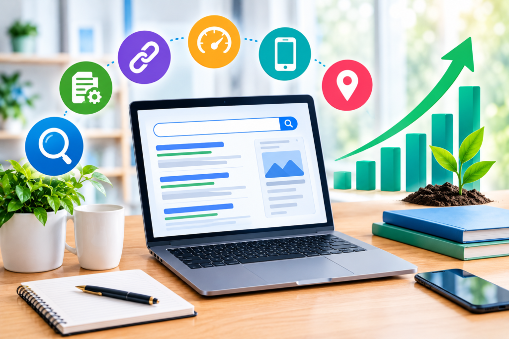The Complete Guide to Building, Optimising, and Growing Sustainable Organic Search Visibility